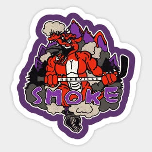 Defunct Asheville Smoke Hockey Team Sticker